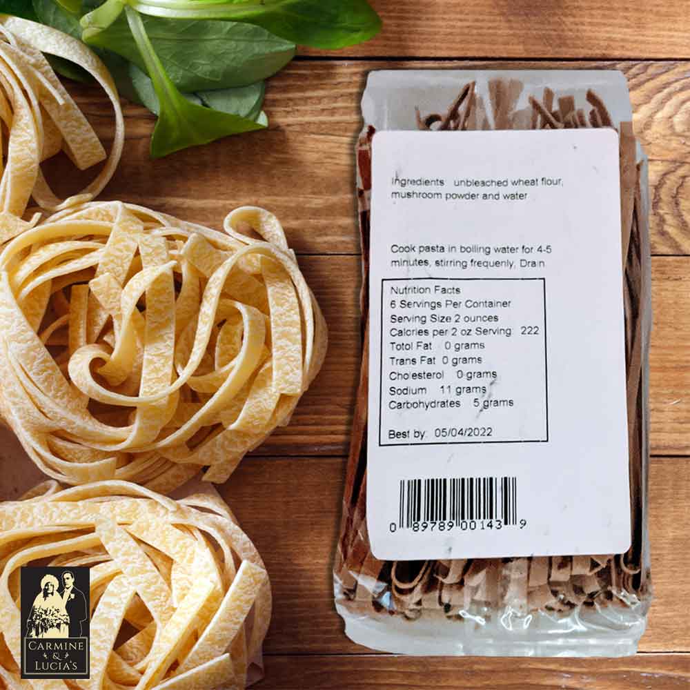 Mushroom Fettuccine Pasta | Plant Based | Carmine & Lucia's Fine Olive Oils  & Balsamics